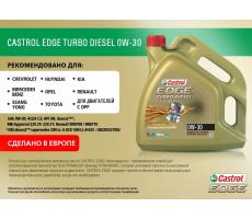 Моторное масло Castrol EDGE Turbo Diesel 0W-30 4 л