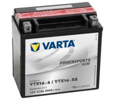 Мотоаккумулятор Varta Powersports AGM 12 А/ч 512 014 010