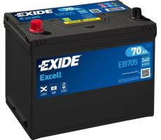 Автомобильный аккумулятор Exide Excell 70 А/ч EB705