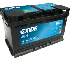 Автомобильный аккумулятор Exide AGM 80 А/ч EK800