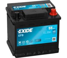 Автомобильный аккумулятор Exide EFB 55 А/ч EL550