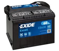 Автомобильный аккумулятор Exide Excell 60 А/ч EB608