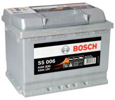 Автомобильный аккумулятор Bosch S5 63 А/ч