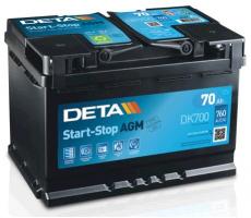 Автомобильный аккумулятор DETA DK700 70 А/ч