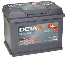 Автомобильный аккумулятор DETA Senator3 DA640 64 А/ч
