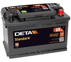 Автомобильный аккумулятор DETA STANDARD DC652 65 А/ч